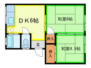 よしだ荘の物件間取画像